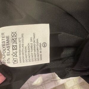 Black dress leggings, wide bottom